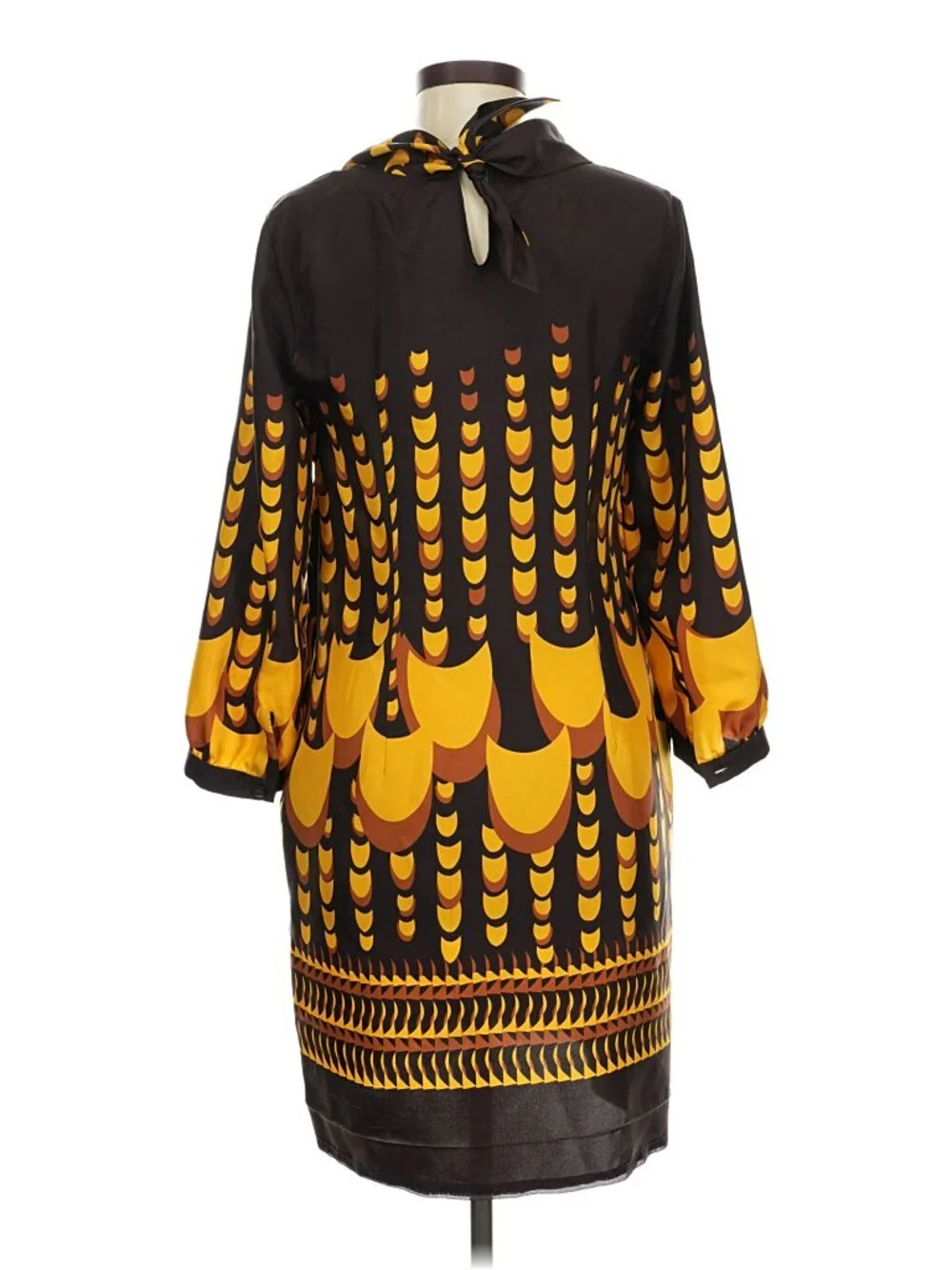 J. Crew Collection Italian Deco Print Rollneck Silk Dress 6 | $350 Fall 2008